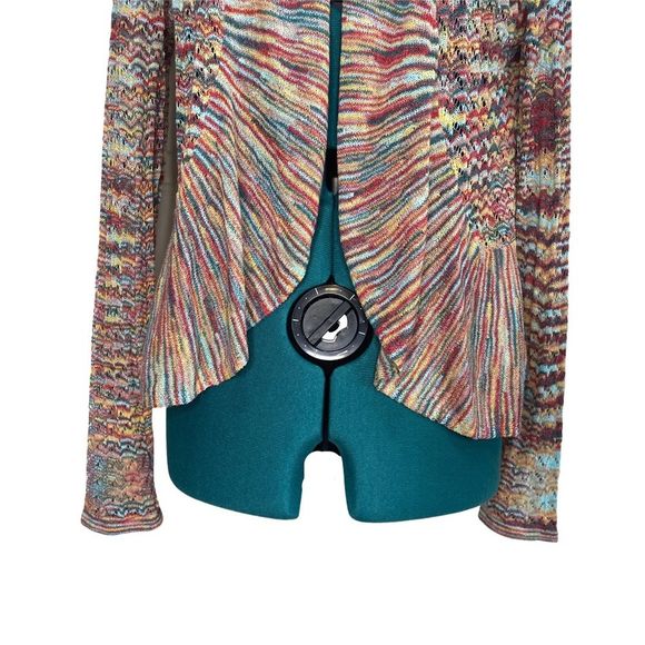 American Rag Multi-Boucle Long-Sleeve Missoni’s fitted cardigan Sz S - Picture 3 of 8